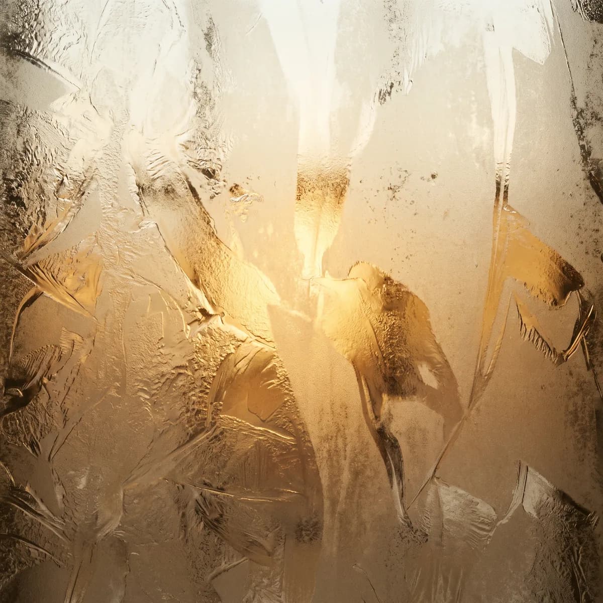 Mattglas mit warmem Licht